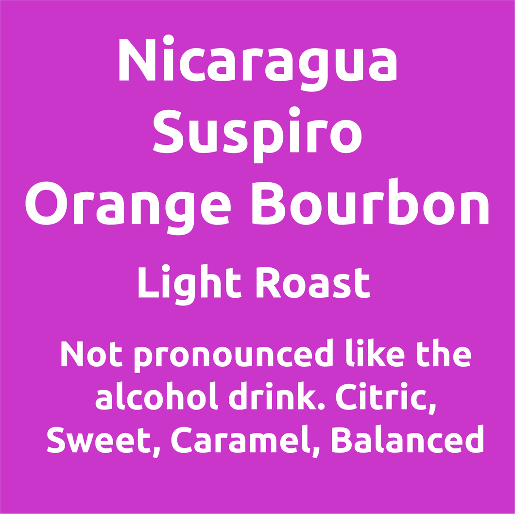 Nicaragua Suspiro Orange Bourbon